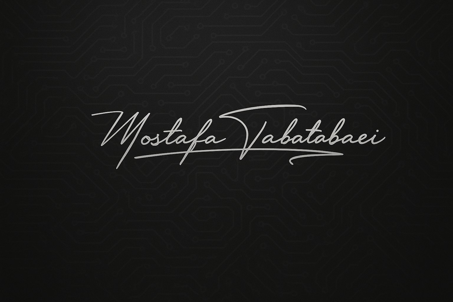 Mostafa Tabatabaei signature